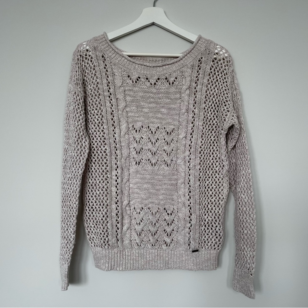Hollister California Open Stitch Knit Sweater Size Medium